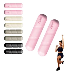 Pilates Accessories Dumbbell Eco friendly Iron Bar Gym Fitness 1kg Portable Hand Weights Silicone Dumbbells for Women