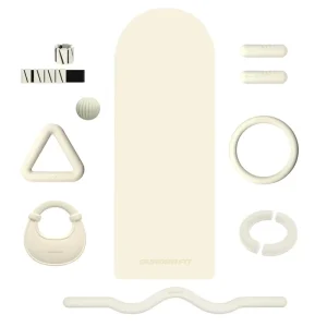 Pilates Accessories Kit with Pilates Ring, Yoga Mat, Ball, Resistance Bands, Slider, and Weights