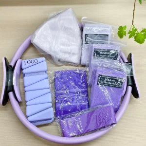 Pilates Accessories Set with Resistance Bands and Pilates Rings for Home Yoga and Pilates Workouts
