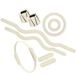 Pilates Accessories Set with Yoga Mat, Soft Silicone Dumbbells, Ankle Weight, Pilates Ring, and Beam