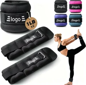 Pilates Adjustable Wearable Ankle and Wrist Weights for Walking Yoga Barre and Home Workout Training