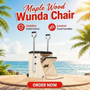 Pilates Apparatus MJD W18A Maple Wood Wunda Chair for Posture Correction Core Workout