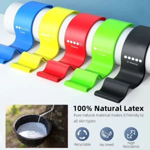 Pilates Band Supplier Sport Accessories Elastic Resistance Loop Fitness Latex Rubber Bands for Beginners