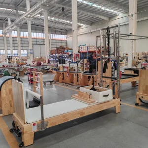 Pilates Bed with Carriage, Half Trapeze Tower Combination for Yoga, Rehabilitation, Physiotherapy