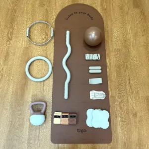 Pilates Equipment Set Yoga Pilates Fitness Accessories Wrist Weight Dumbbells Yoga Mat Set