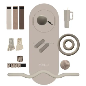Pilates Essential Kit with Yoga Socks, Silicone Hand Weights, Barbell, Pilates Ring, Ankle and Wrist Weights