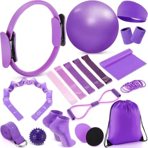 Pilates Essentials Kit for Women with Pilates Ring and Ball for Home Workouts