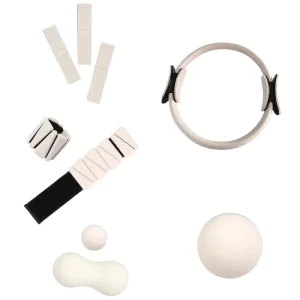 Pilates Essentials Kit for Women with Ring, Ball, and Resistance Bands for Home Exercise