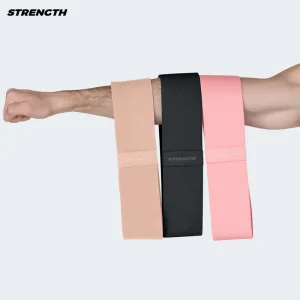 Pilates Fabric Resistance Band Set, 3, Hip Workout Bands