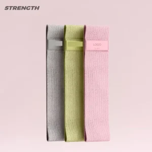 Pilates Fabric Resistance Bands Set, 3-Piece Hip Bands for Workout