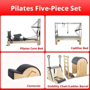 Pilates Five-Piece Set for Yoga Studio, Commercial Training, Stretching, and Core Training