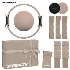 Pilates Kit Yoga Matte Ball Accessories Home Workout Set 5 Pcs Pilates Essentials Kit Perfect for Beginners Ankle Weight Wrist