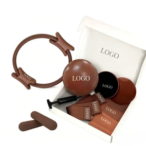 Pilates Kit with Pilates Ring Ball Adjustable Ankle Bangles and Fabric Resistance Band