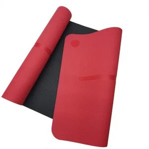 Dual Color TPE Yoga Mat with Alignment System