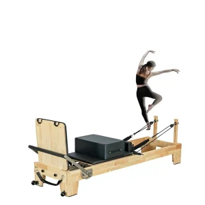 Pilates Reformer MJD W15 Oak Wood for Core Exercise