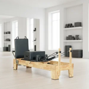 Pilates Reformer MJD W15 Solid Oak Wood Frame for Studio Gym