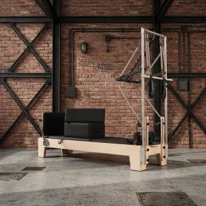 Pilates Reformer MJD W23A Maple Wood Half Tower Adjustable Portable for Commercial Fitness Studio