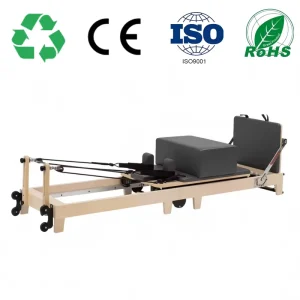 Pilates Reformer Machine Foldable Oak Wood Structure Custom Color Bulk Supply Direct From Factory