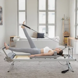 Pilates Reformer Machine Yoga Fitness Equipment Home Gym Folding Yoga Bed