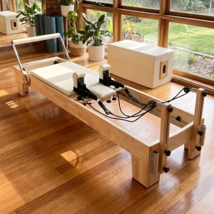 Pilates Reformer Tower Oak Wood Commercial Yoga Studio
