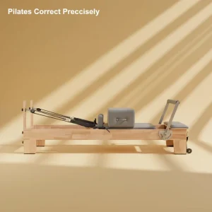 Pilates Reformer W15 Oak Wood Frame Home Gym Exercise Device