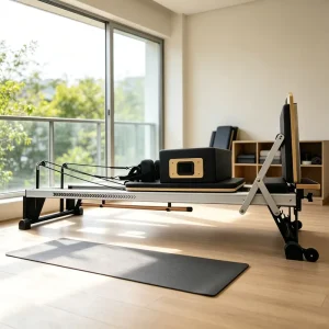 Pilates Reformer with Caster Wheels Full Set