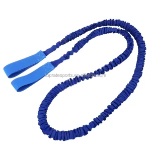 Pilates Resistance Band Natural Latex Wear-Resistant Polyester Fabric Integrated Loop Handles Non-Slip