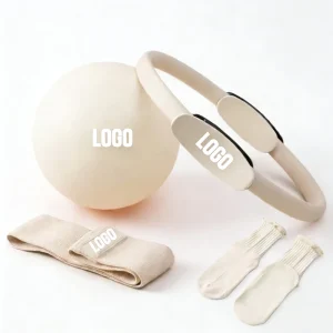 Pilates Ring Circle Training Equipment Set with Yoga Mat for Women and Home Gym