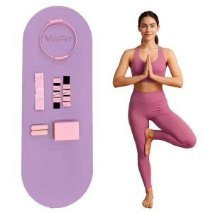 Pilates Set Equipment with Yoga Mat Yoga Fitness Women’s 3-Piece Set Customized Colors
