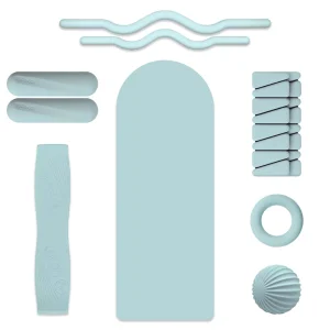 Pilates Set with Thick Natural Silicone Yoga Mat