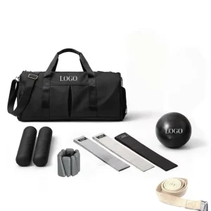 Pilates Set with Yoga Bag, Ball, Resistance Bands, Slider, Magic Circle and Ankle Weights