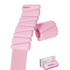 Pilates Strap Ankle and Wrist Weights 2LB per Pair Silicone Adjustable for Women and Men