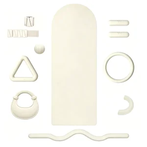 Pilates Strength Training Kit with Kettlebell, Dumbbell Set, Wavy Barbell and Yoga Mat