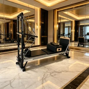 Pilates Tower Reformer Machine 2-in-1 with Spring Stack