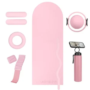 Pilates Training Equipment Set with Power Ring and Yoga Mat for Home Gym