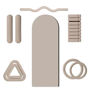 Pilates Workout Kit with Silicone Weight Cuffs and Toning Ring