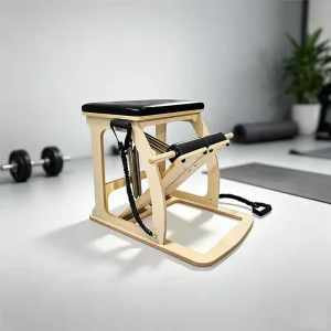 Pilates Wunda Chair Maple Wood Durable Eco Friendly Adjustable Pedal Spring Resistance Pilates Studio Training Equipment
