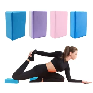 Pilates Yoga Blocks Set Thick EVA Foam Waterproof Non-Slip Adjustable