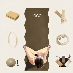 Pilates Yoga Equipment Set Home Workout Kit Yoga Mat Ring Ball Foam Roller Resistance Bands
