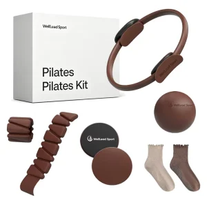 Pilates & Yoga Kit Non Slip Socks Flexible Ring Soft Pilates Ball Adjustable Weights Exercise Equipment