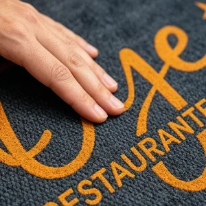 Pineapple Pattern Hand-Woven Nylon Anti-Slip Dust-Removal Entrance Doormat for Hotels and Commercial Use