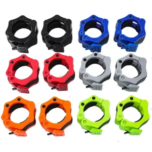 Pink 1 Inch Plastic Barbell Collar Clamp Clips 25mm 28mm 30mm Weight Lifting Safety Lock Collars