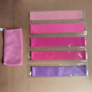 Pink Booty Workout Latex Rubber Resistance Exercise Bands