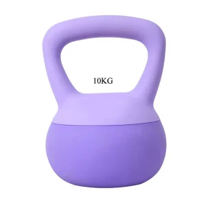 Pink Soft Weighted Kettlebell Floor-Safe Design Comfortable Grip Yoga Gear
