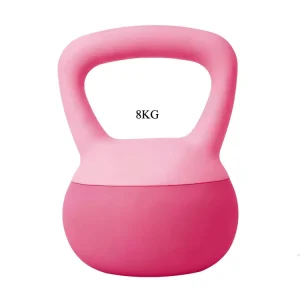 Pink Soft Weighted Kettlebell with High-Density Padding for Yoga
