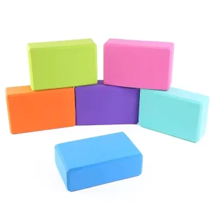 Pink Yoga Blocks Pilates Bricks High-Density EVA Foam Non-Slip Eco-Friendly 220g