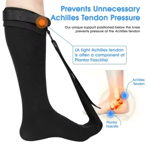 Plantar Fasciitis Stretch Sock Compression Knee High Non Slip Night Relief Sock For Heel Pain Achilles Tendonitis High Arch