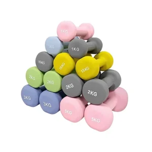 Plastic-Coated Pure Iron Dumbbell Set for Home Use, Arm Training and Yoga
