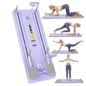 Plastic Fitness Board with Non-Slip Handles for Ab Workouts and Ab Wheel Exercises