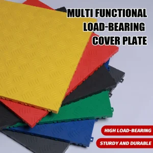 Plastic Spliced Grating Anti-Slip Anti-Sealing Floor Mats for Car Wash Rooms 4S Stores Repair Shops Patterned Cover Plates
